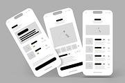 Mobile App Wireframe Template, a Wireframe Template by MightyDesign (Thumbnail 2 of 7)