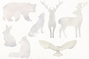 Watercolor winter forest., a Decorative Illustration by TaPilipa (Thumbnail 7 of 9)