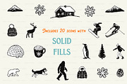 Winter Wonderland Icons, a Solid Icon by BirDIY Design (Thumbnail 3 of 12)