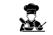 High-quality chef cooking silhouette, an Illustration by Amazin_art (Thumbnail 23 of 31)