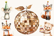 Watercolor Boho Woodland Clipart, an Animal Illustration by SparkyDesignsUS (Thumbnail 4 of 9)