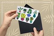 Watercolor Gouache Plants Leaves PNG, an Illustration by MakeMyPlaceDesign (Thumbnail 3 of 3)