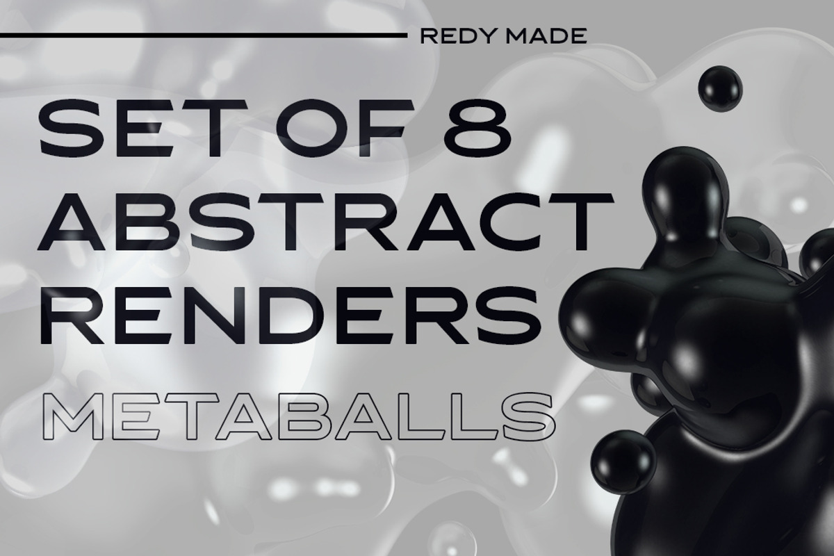 3d metaballs - 2 part, an Object Graphic by ghost friend's shop (Photo 1 of 3)