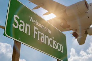 Welcome To San Francisco Road Sign, a Transportation Photo by Andy Dean Photography