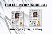 Newspaper Halloween Party Invitation, an Invitation Template by ZoloDesignHub (Thumbnail 3 of 8)
