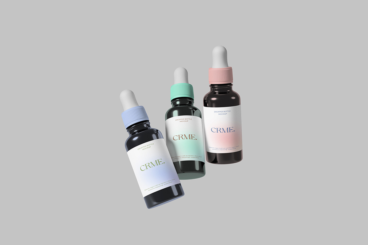 High Quality Dropper Bottle Mockup, a Packaging Mockup by My Code Std (Photo 2 of 6)
