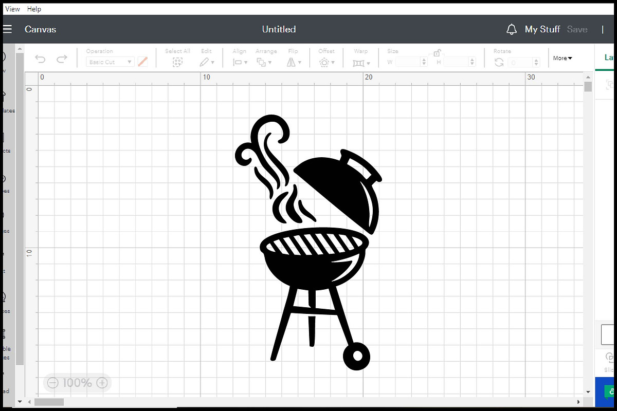 BBQ Grill Smoker Icon Silhouette SVG, an Object Graphic by BeeCraftR (Photo 2 of 3)