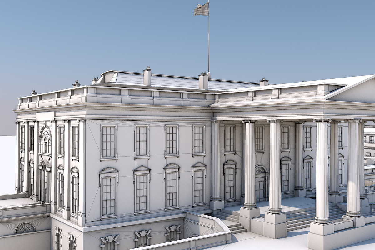 The White House Complex Washington L, an Architecture 3D Model by multimedia4ds (Photo 15 of 16)