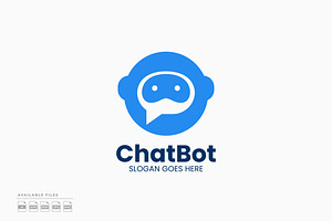 Chat Bot Logo, a Branding & Logo Template by Zeer Graphic