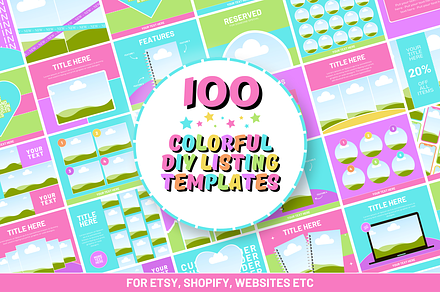 Colorful Etsy Listing Templates