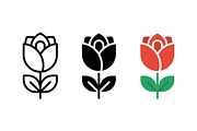 Tulip Flower Vector Design, a Solid Icon by Artonix (Thumbnail 2 of 2)