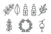 Bundles Set Floral Wedding Icons, an Outline Icon by adenpinkstore (Thumbnail 15 of 44)