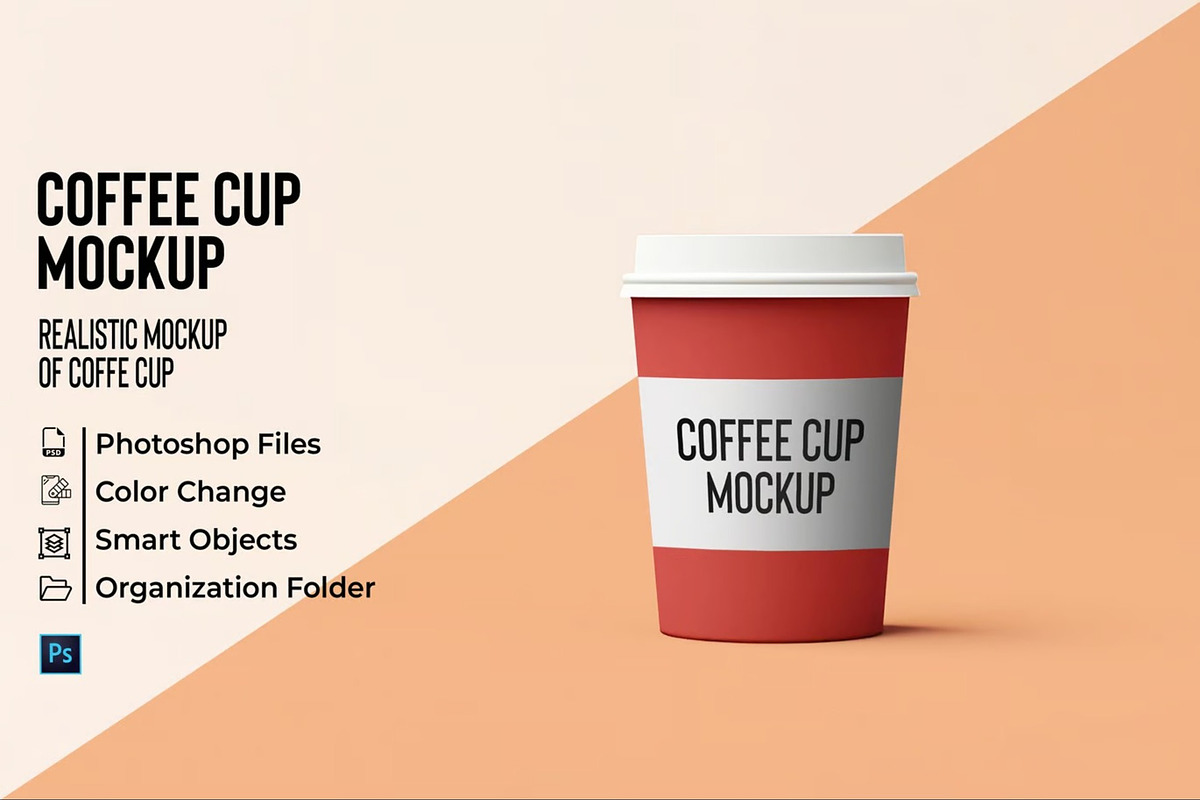 Coffe Cup Mockup, a Cups & Container Mockup by Se٧enStudio