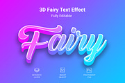 3D Fairy Psd Text Layer Style Effect, a Layer Style Add-On by zahidhossainalif (Thumbnail 1 of 2)