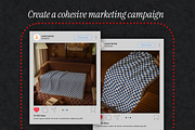Woven Throw Mockup Bundle - 2 Files, a Household Mockup by VisualGrid (Thumbnail 3 of 5)