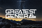 GREATEST GENERAL - Futuristic Font, a Sans Serif Font by 177Studio (Thumbnail 1 of 9)