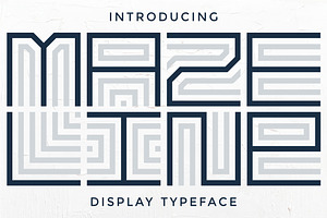 Maze Line Typeface