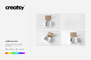 Mailing Box & Wrapping Paper Mockup, a Packaging Mockup by Creatsy (Thumbnail 8 of 9)