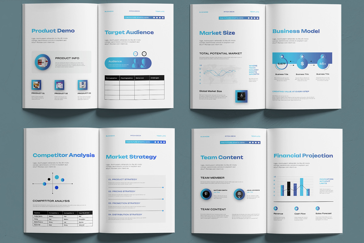 Business Pitch Deck Brochure Design, a Brochure Template by MightyDesign (Photo 3 of 6)