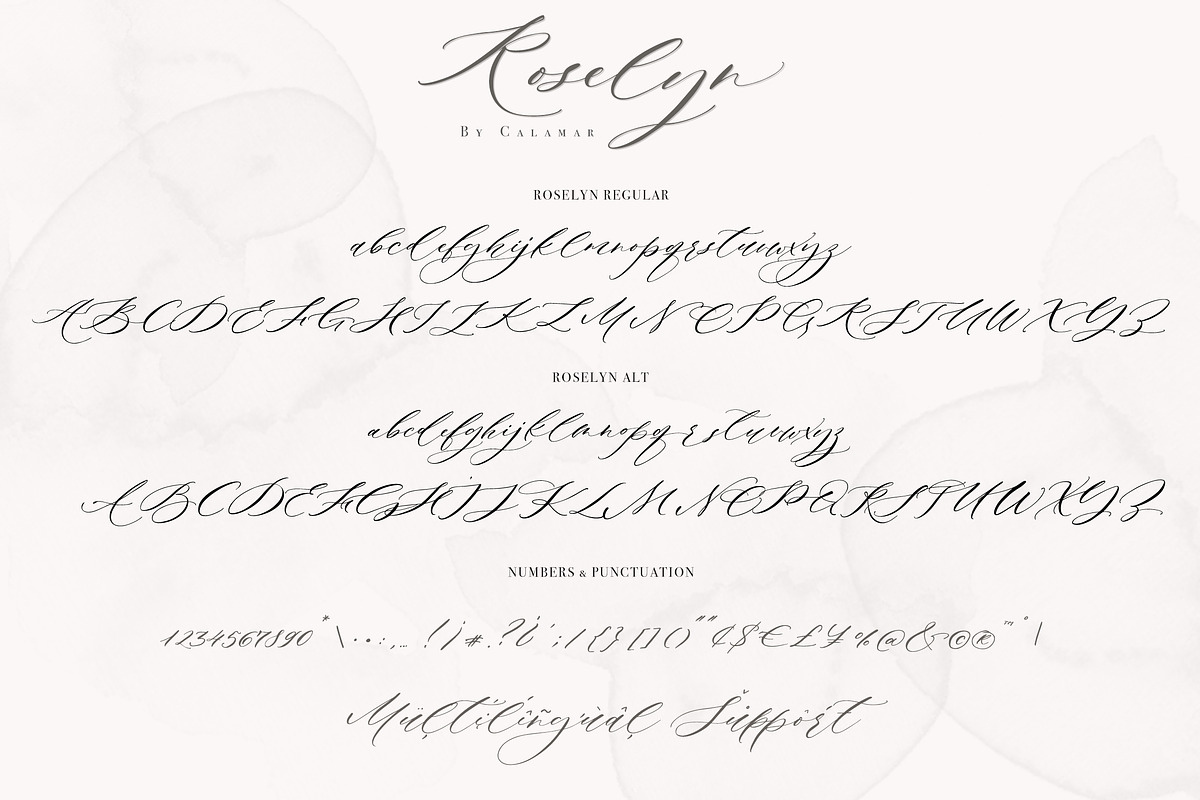 Roselyn Script preview 6