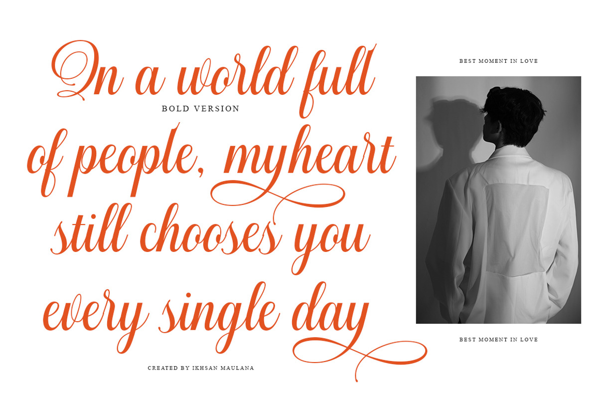 Millestian Script | 11 Font Style, a Script Font by IM Studio (Photo 5 of 9)
