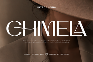 Chimela - Elegant Sans Serif Font, a Sans Serif Font by Font Liner