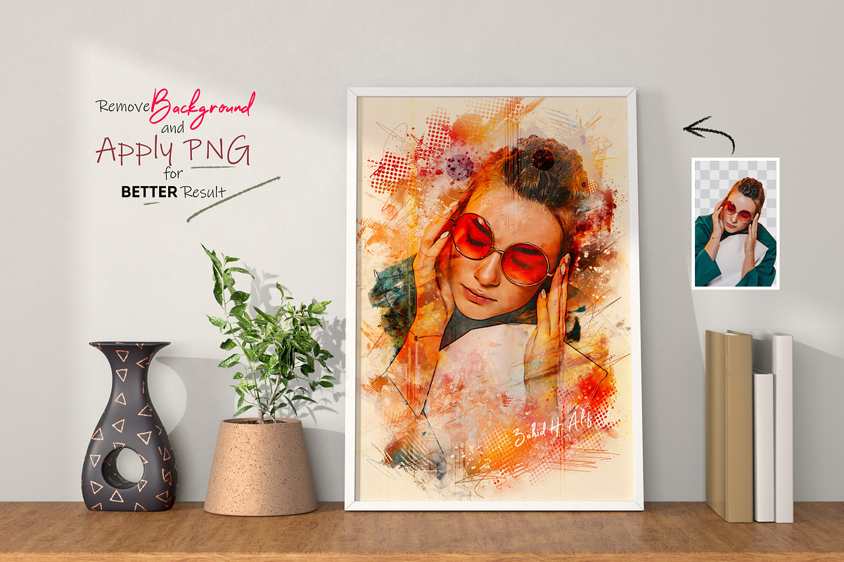 Portrait Photo Painting Effect PSD, a Brushes & More by zahidhossainalif (Photo 2 of 18)