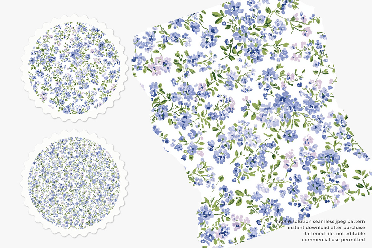 wildflower seamless pattern bundle, a Pattern Graphic by Patishop Art (Photo 12 of 15)