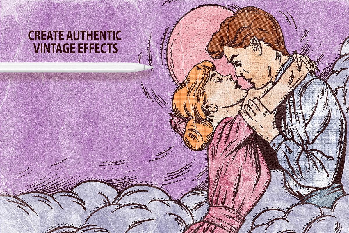 RETRO BRUSHES PROCREATE KIT, a Brush Add-On by AlexandraArt (Photo 10 of 11)