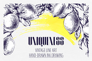 Vintage Lemon Engraving Collection, a Food Illustration by NATASHA CHU (Thumbnail 10 of 14)