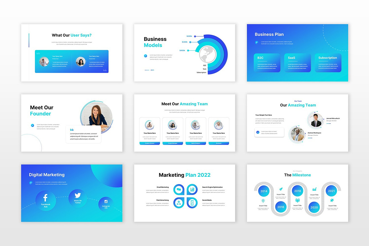 Grade Pitch Deck Powerpoint Template, a Presentation Template by BumbleGraph Studio (Photo 4 of 9)