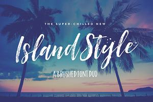 Island Style Brushed Font Duo