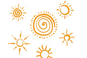 Doodle yellow sun collection, a Decorative Illustration by Anada Arty (Thumbnail 9 of 10)