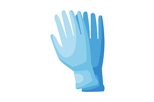 Medical Rubber Gloves, First Aid, a Healthcare Illustration by TopVectors