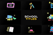 School Titles for DaVinci Resolve, a Templates & Theme by FlashFXbox (Thumbnail 1 of 2)