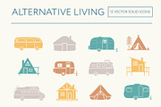 Alternative Living icons, a Graphic by the cabin supply co (Thumbnail 2 of 4)