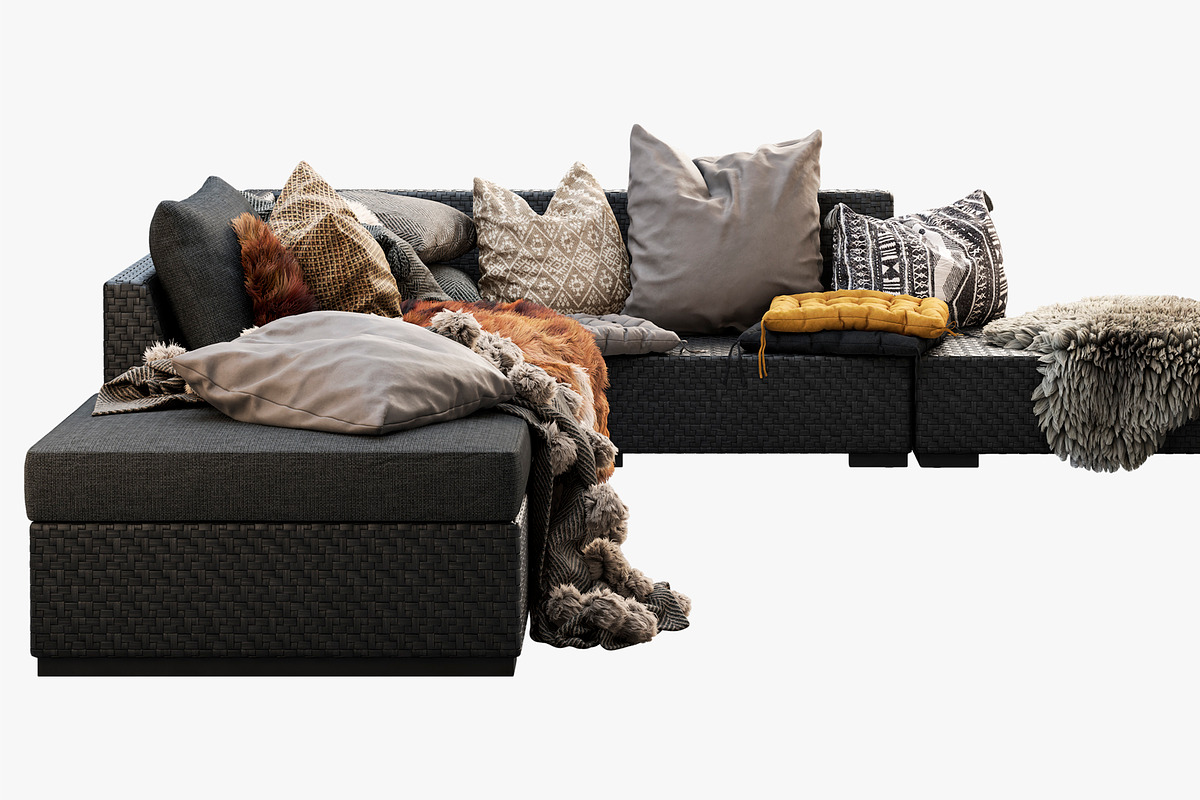 Brown Jordan 4M outdoor wicker sofa, a Furniture 3D Model by 3dmitruk (Photo 8 of 27)