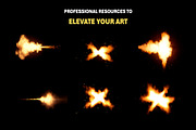 95+ Muzzle Flash Overlay Effects, an Object Graphic by Mikel Blazgad (Thumbnail 4 of 10)