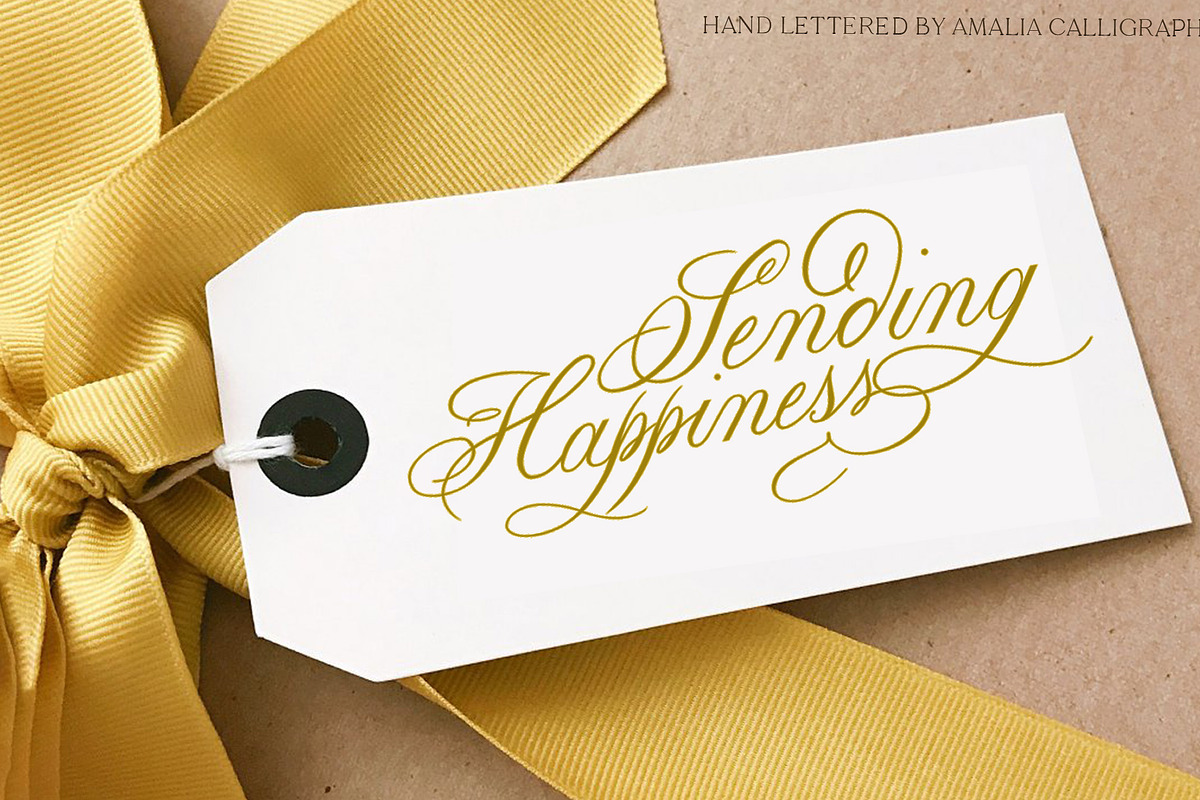 Happy Birthday Lettering Designs, an Object Graphic by Amalia Calligraphy (Photo 7 of 12)
