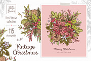 Vintage Christmas, a Decorative Illustration by Ekaterina Mikheeva (Thumbnail 1 of 10)