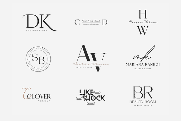 Canva Elegant Aesthetic Modern Logo preview 8