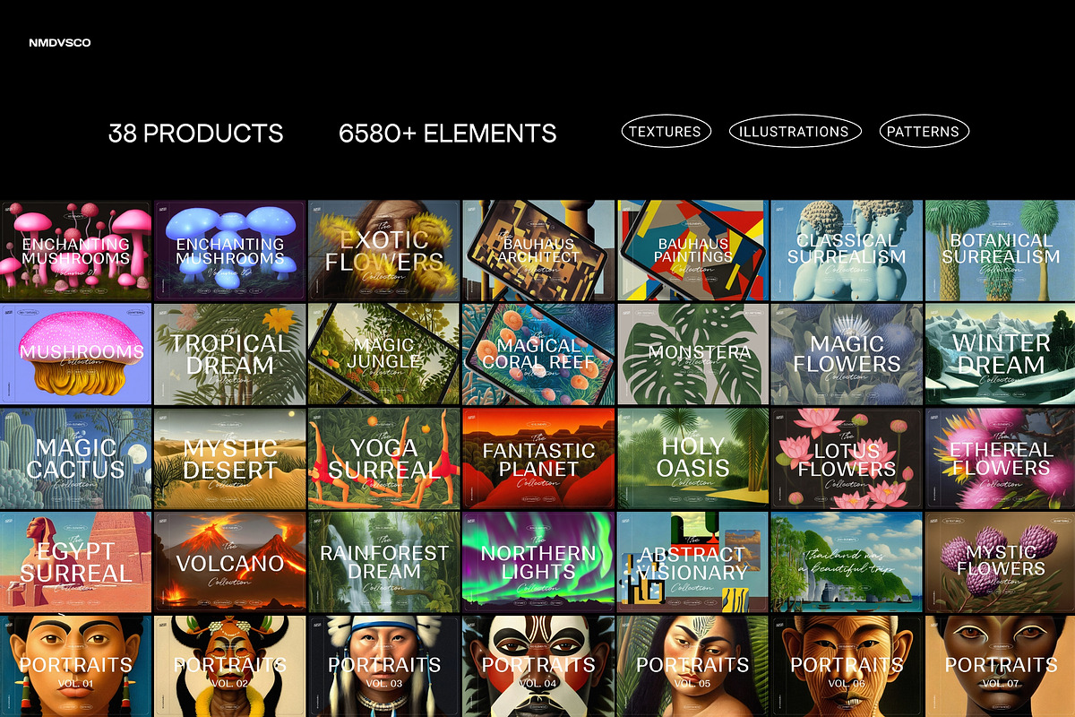 Illustration Bundle - 6580+ elements, a Texture Illustration by Nomad Visuals (Photo 2 of 32)