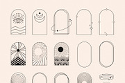 Forms, shapes vector logo elements, an Object Graphic by Olya Creative (Thumbnail 13 of 16)
