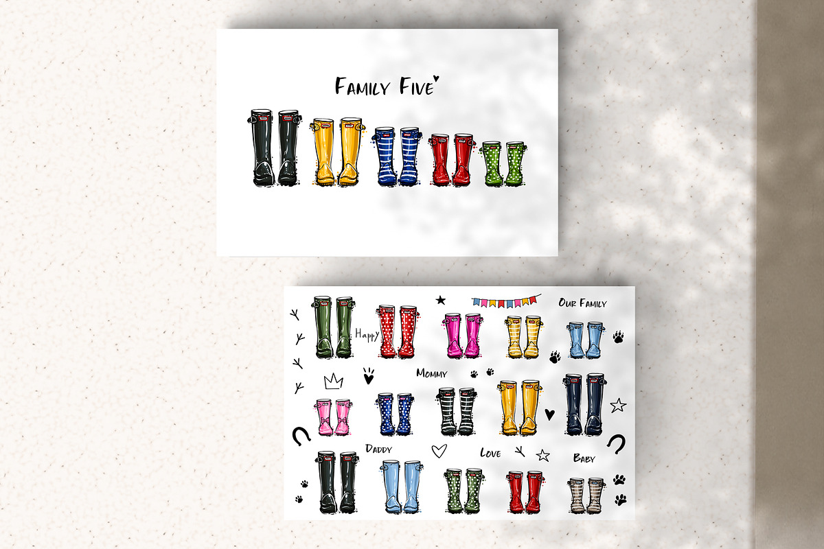 Family Wellie-Boots Collection, an Illustration by Sopelkin (Photo 6 of 7)