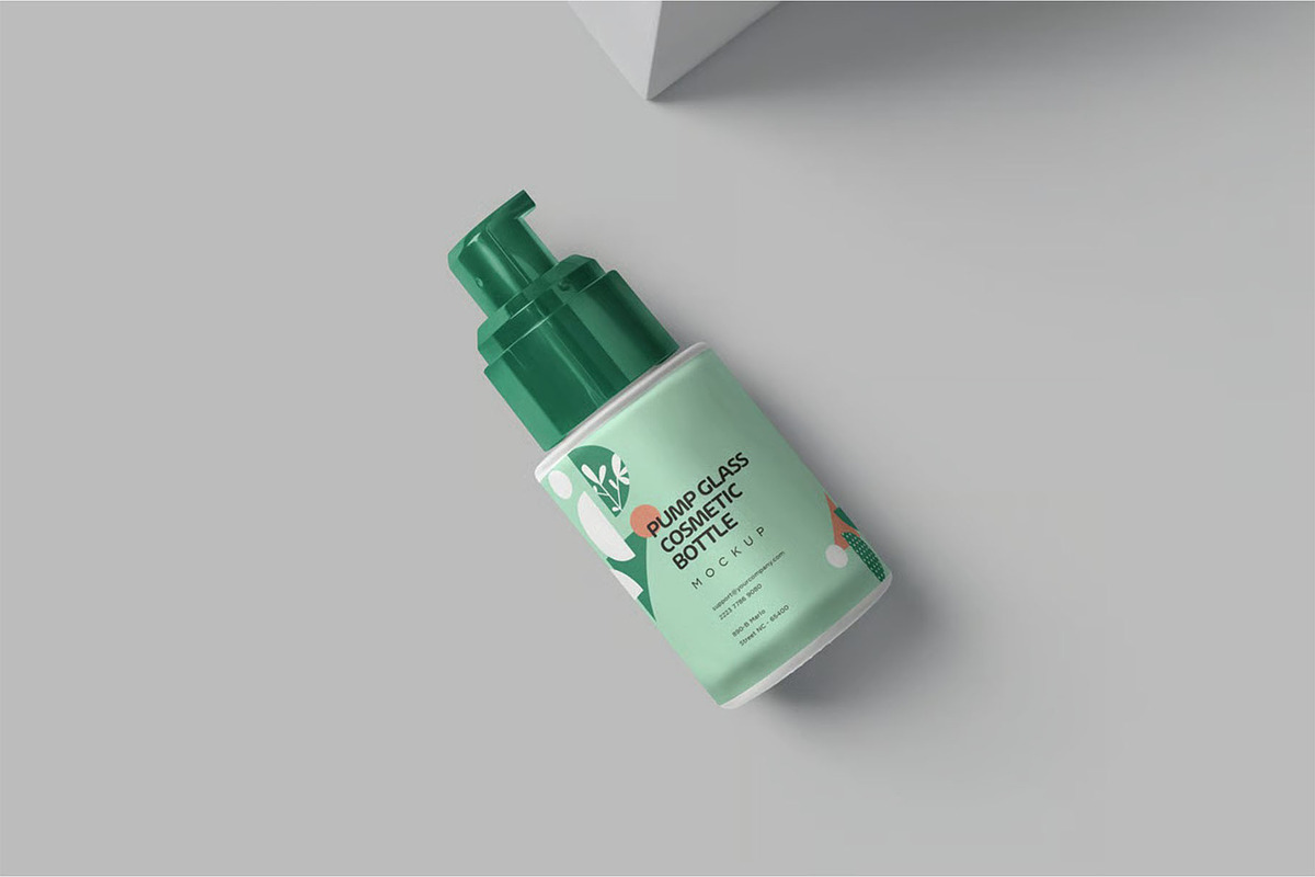 Glass Airless Pump Bottle Mockups, a Product Mockup by megostudi0 (Photo 7 of 7)