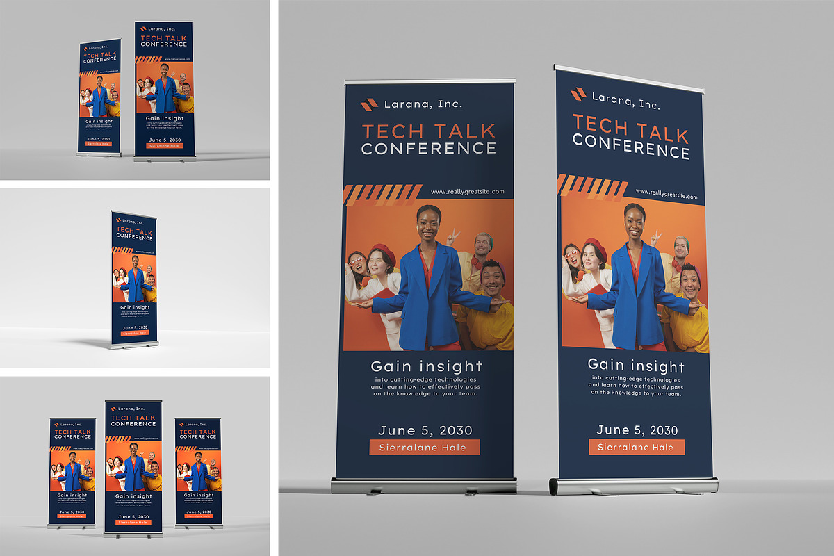 Rollup Banner Mockup, an Advertising Mockup by Creative_A23 (Photo 1 of 10)