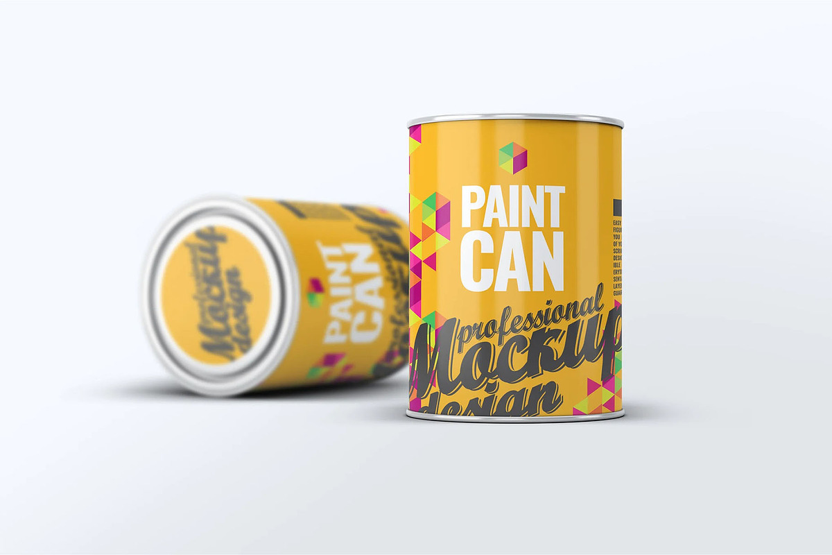 Paint Can Mockup, an Advertising Mockup by Hubzway (Photo 1 of 8)