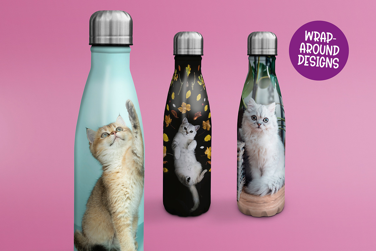 Water Bottle/Drinks Bottle Mock Up, a Product Mockup by Little Type Factory (Photo 5 of 8)
