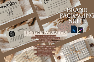 Brand Kit Packaging Template Cards, a Marketing Template by Studio Print Co.