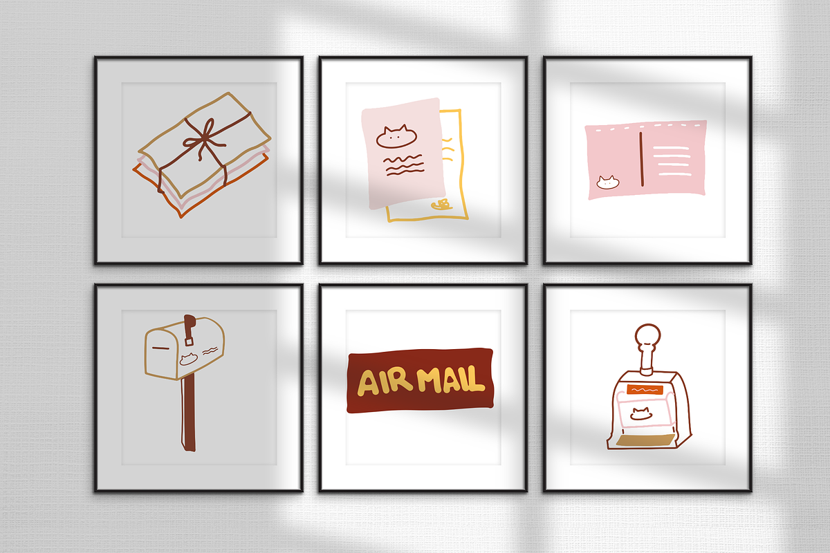 20+ Mail Illustration Set, an Object Illustration by The Journey Atelier (Photo 5 of 9)